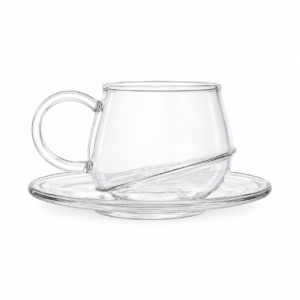 BABA Baby Glass Cup/ Saucer