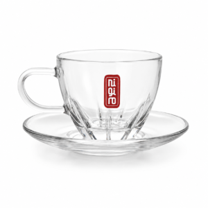 SISI Flower Glass Cup Saucer Set